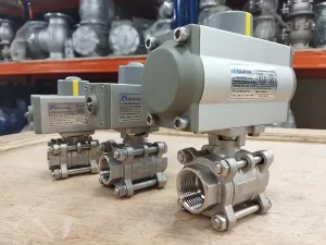 Van bi inox điều khiển khí nén