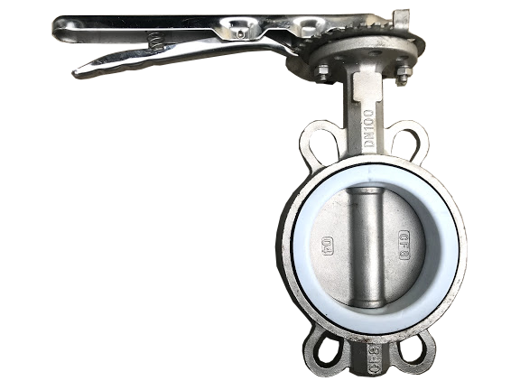 van-buom-inox-tay-gat-dn100 Van bướm tay gạt chất liệu inox dùng cho nước nóng hoặc chất lỏng có áp suất cao