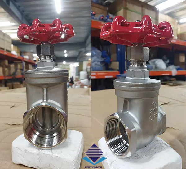 Van cổng inox ty chìm lắp ren