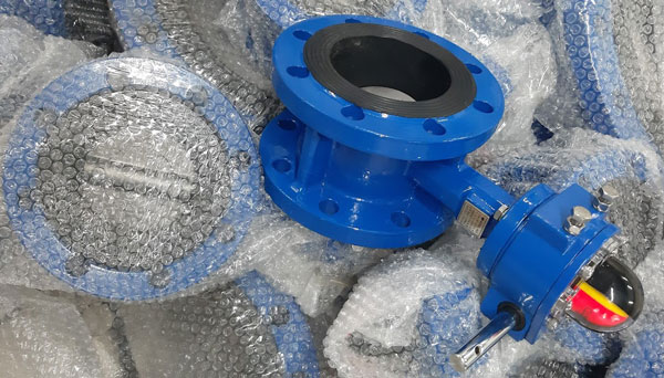 Nhập kho van bướm tay quay hai mặt bích Wonil Hàn Quốc