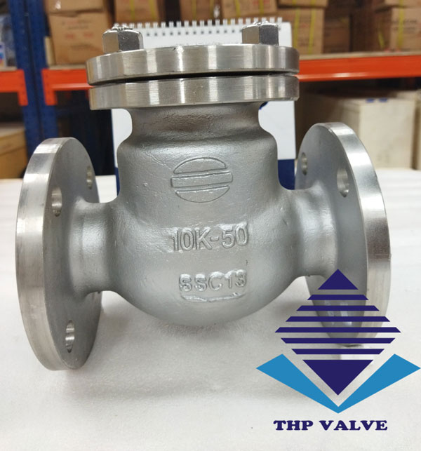 Van-1-chiều-lá-lật-inox-wonil-korea-DN50